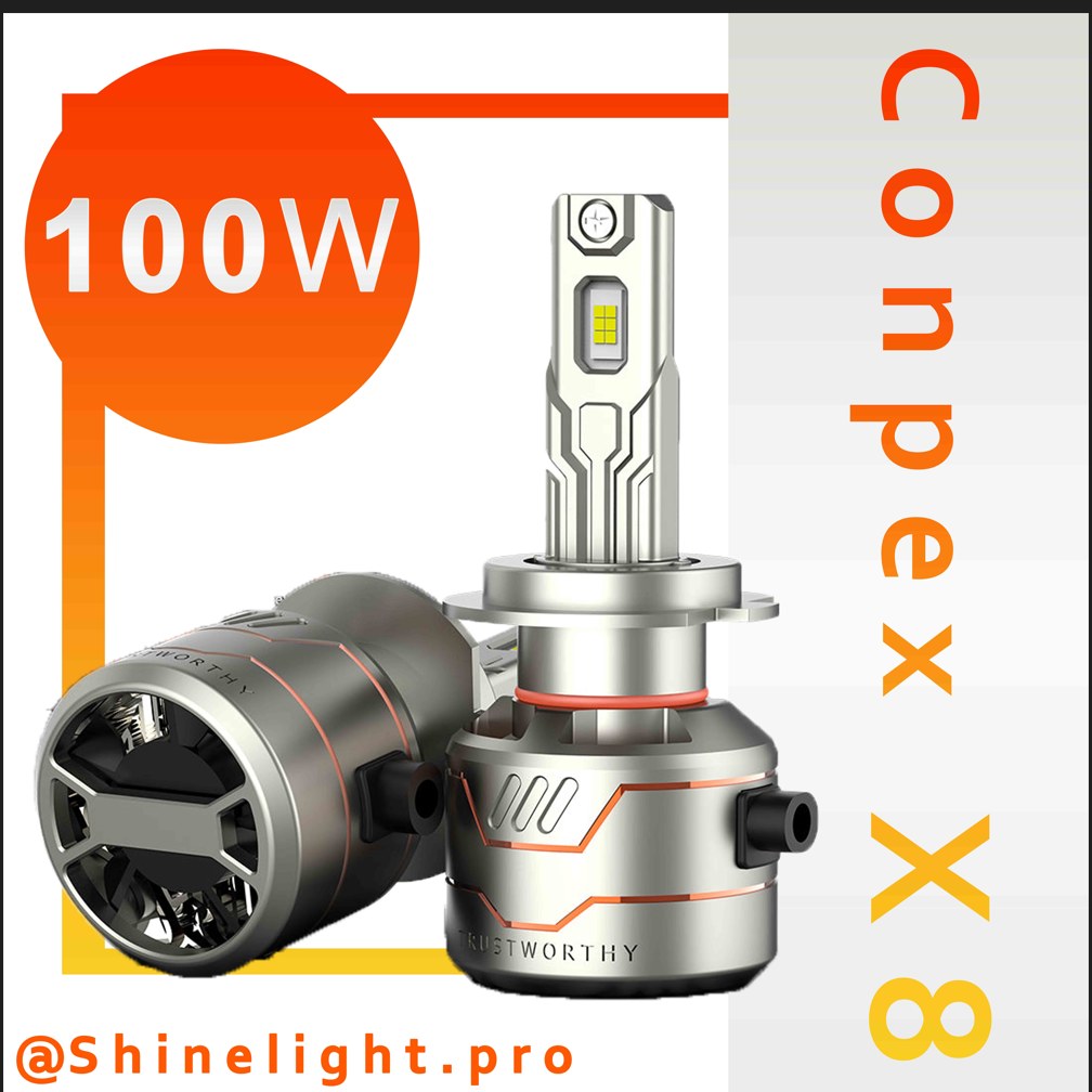 هدلایت وارداتی Conpex  مدل X8  در پایه h1 غول مرحله آخر چراغ ماشینت (پس کرایه)