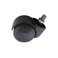 چرخ صندلی دوقرقره قطر 50 میلی‌ متر پیچی گردان بدون ترمز  m10  ( پیچ  10 )