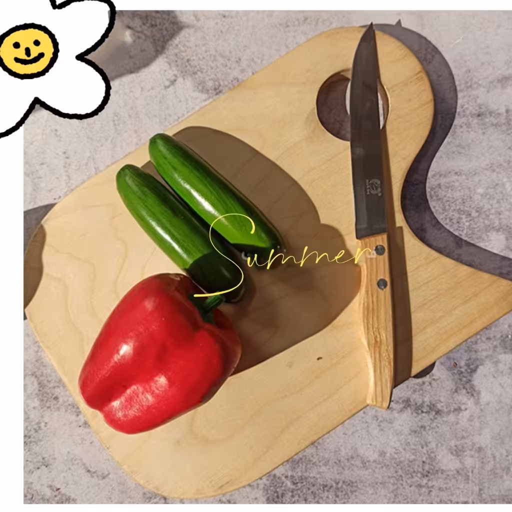 چاقوی آشپزخانه دسته چوبی