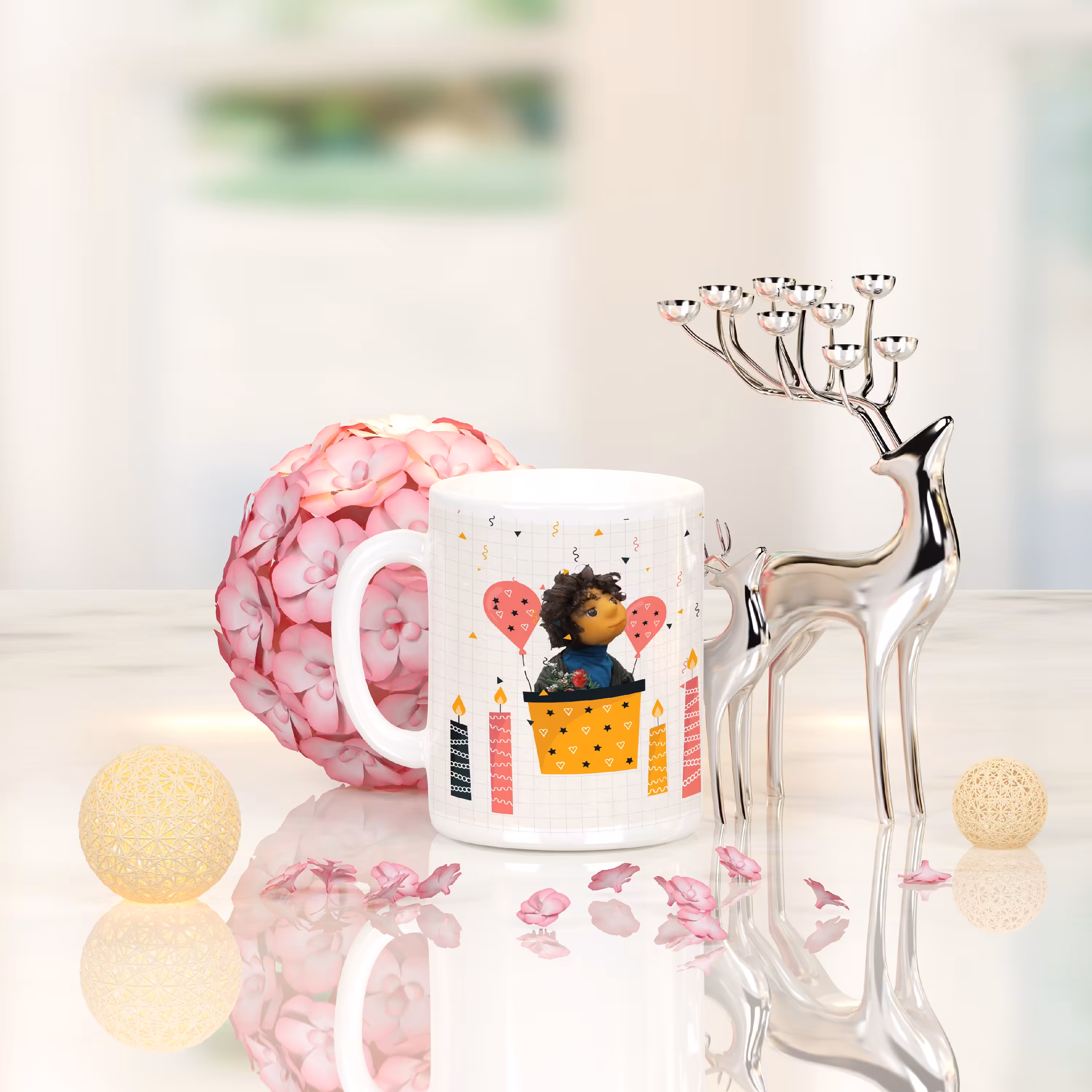 ماگ ساده با طرح بچه