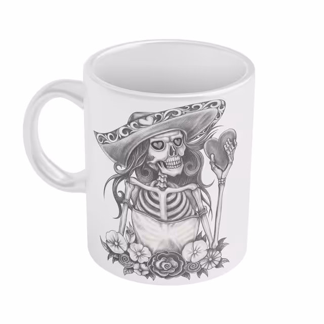 ماگ طرح اسکلت فانتزی