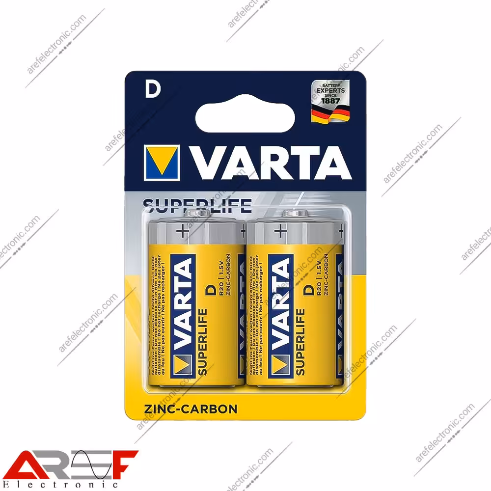 باتری سایز D وارتا معمولی - فروشگاه عارف الکترونیک