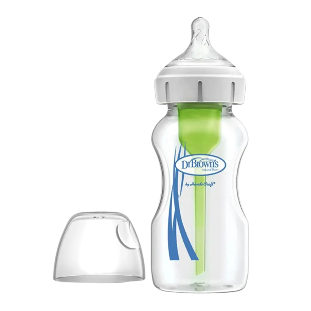 شیشه شیر پیرکس آپشن پلاس جعبه خاکی دکتر براون DR browns 270ml | سیسکالا