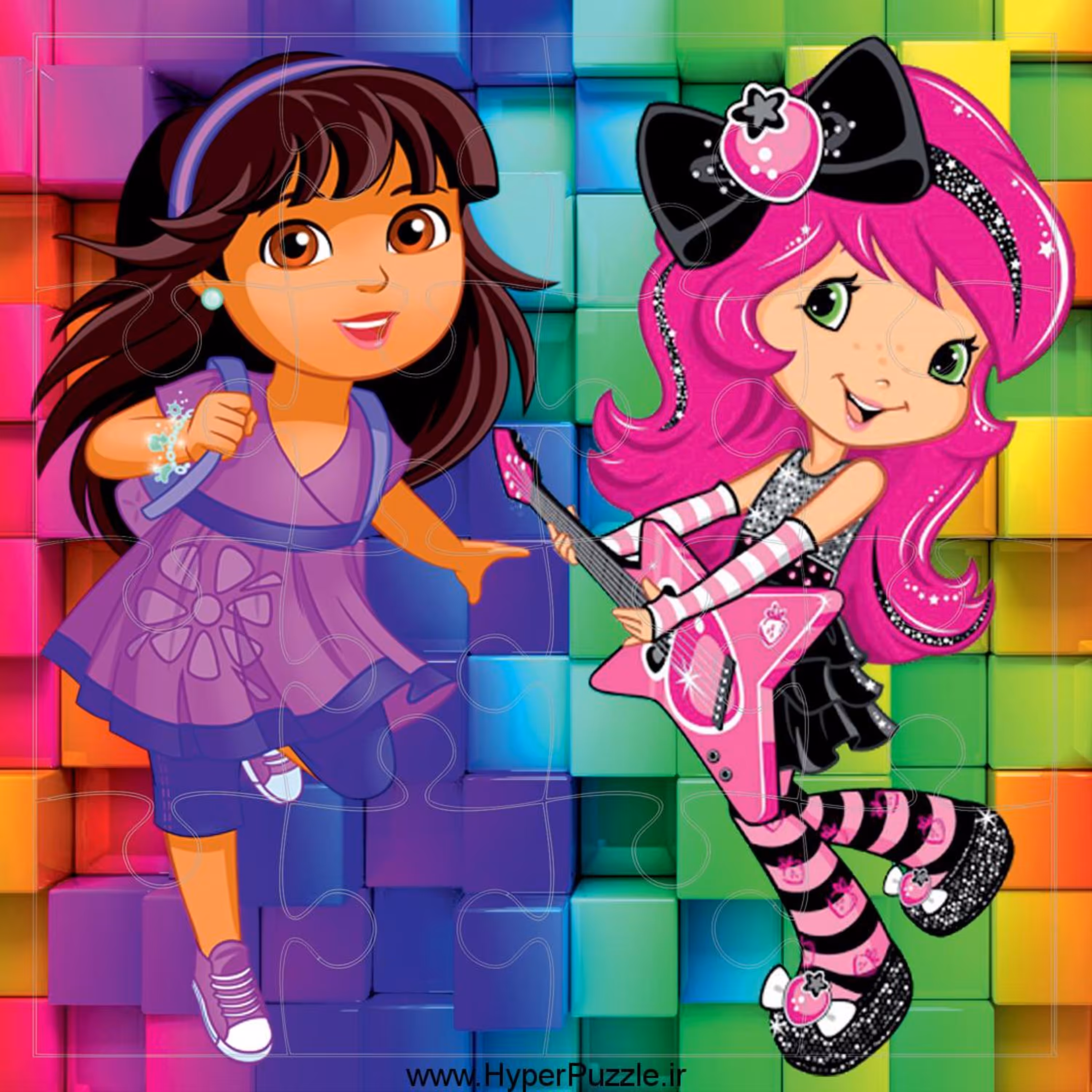 پازل دورا و دختر توت فرنگی 16 تکه 