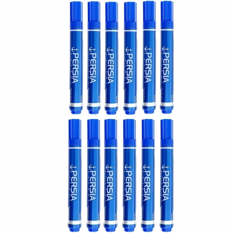 ماژیک جوهر ثابت permanent پرشیا بسته 12 عددی - سر گرد -70