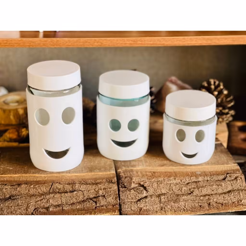 بانکه طرح لبخند مجموعه سه عددی سفید