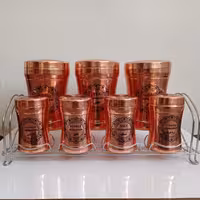 سرویس پاسماوری مسی 7 تایی مخصوص نانو شده همراه استند