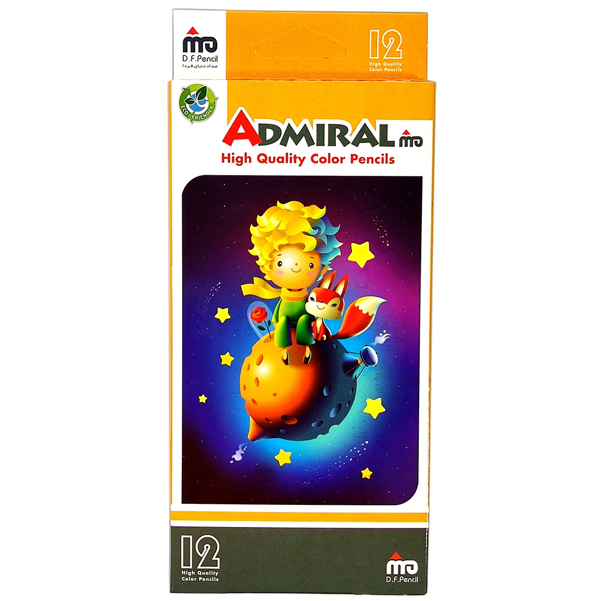 مداد رنگی 12 رنگ ادمیرال کد 761C مدل Little Prince