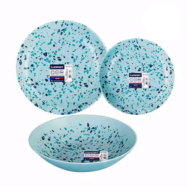 سرویس غذاخوری 18 پارچه آرکوپال لومینارک مدل ونیزیا سبز