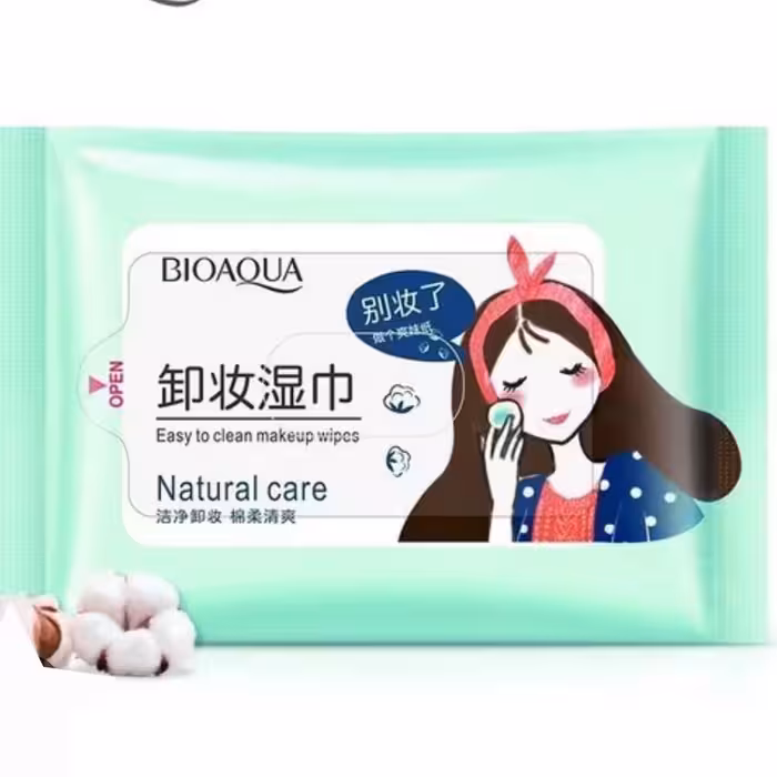 دستمال مرطوب بیوآکوا سبز بسته 25 عددی