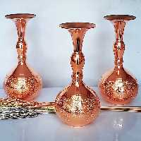 گلدون مسی طرح دار