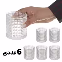 لیوان شیشه ای لیندو 6 عددی