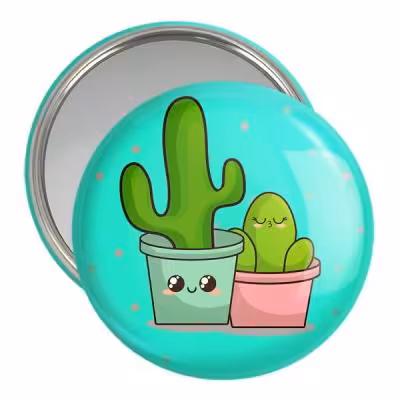 آینه جیبی خندالو مدل کاکتوس کد 25490