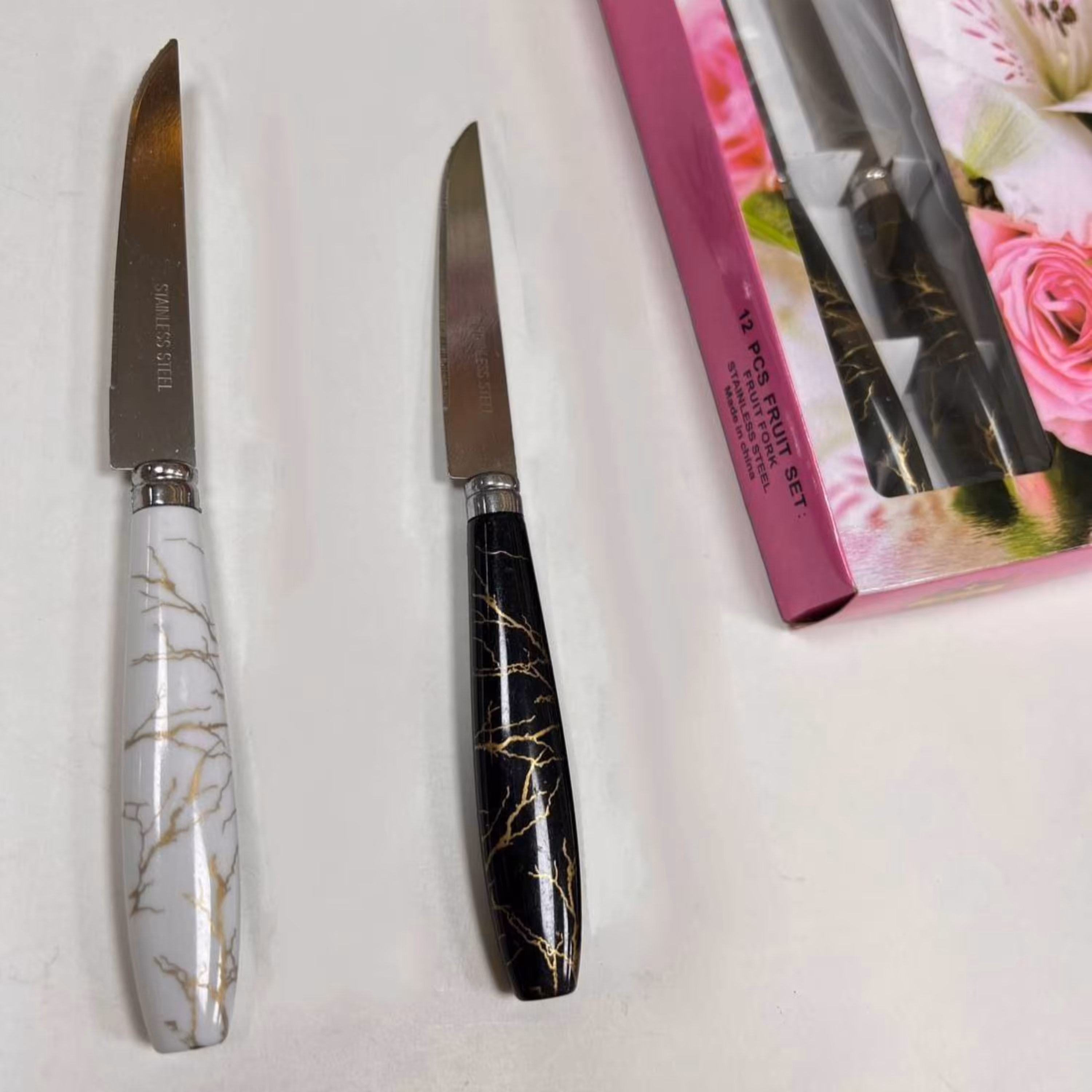 کارد میوه خوری 12 عددی  رنگ مشکی 