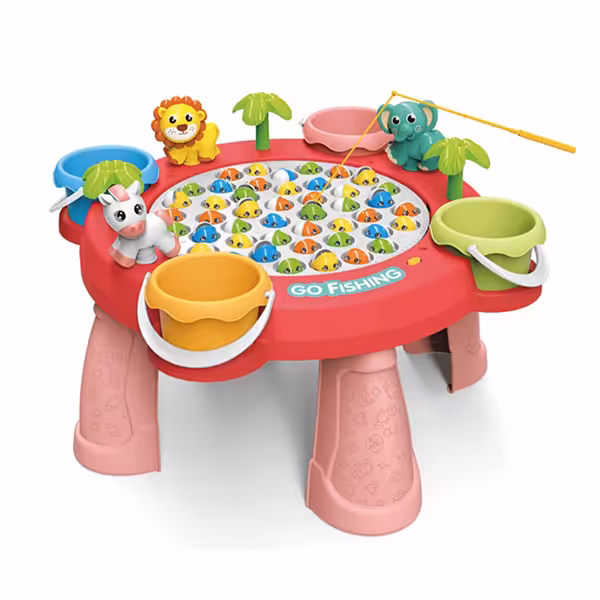 اسباب بازی میز ماهیگیری موزیکال صورتی کد P/7727B/SU
