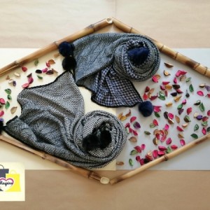 شال پاییزه منگوله دار