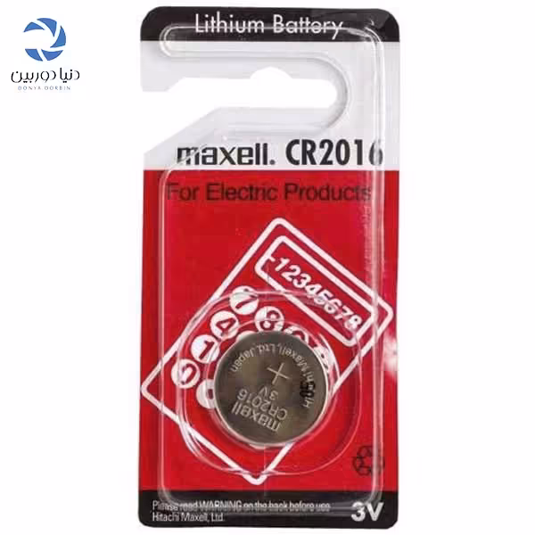 باتری سکه ای کارتی مکسل مدل CR2016