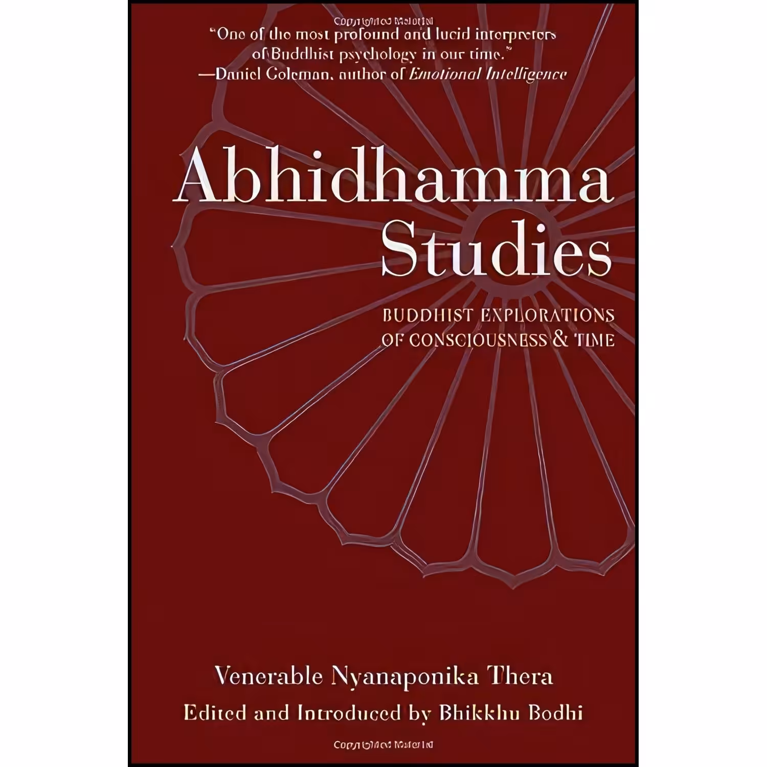کتاب زبان اصلی Abhidhamma Studies اثر Nyanaponika Thera and Bhikkhu Bodhi