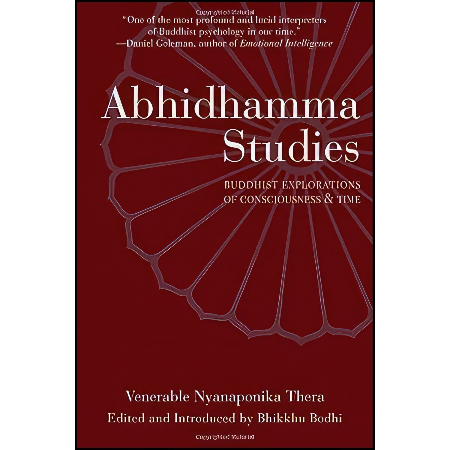 کتاب زبان اصلی Abhidhamma Studies اثر Nyanaponika Thera and Bhikkhu Bodhi