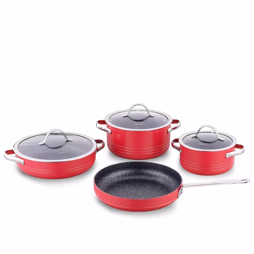 سرویس قابلمه 7 پارچه گرانیتی کرکماز مدل A2619-04 Korkmaz Linea
