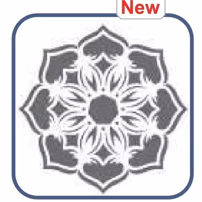 شابلون طرح گل و پتینه کد 1036 سایز 40 در60