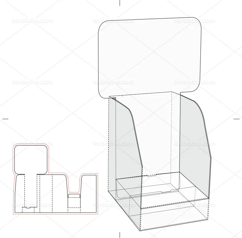 وکتور صفحه گسترده استند رومیزی محصول | گرافیک با طعم تربچه