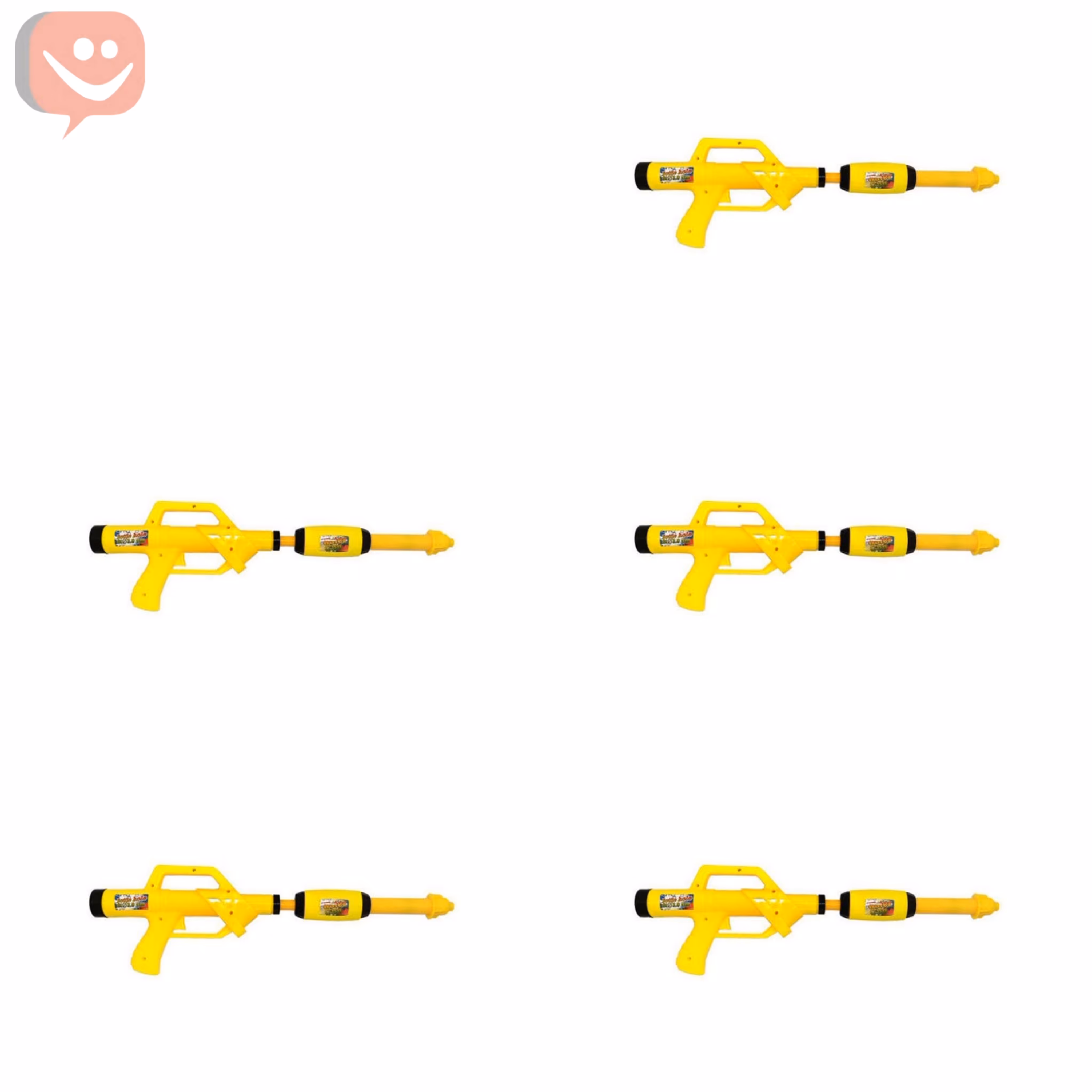 تفنگ آبپاش مدل غول پیکر بسته 5 عددی رنگ زرد