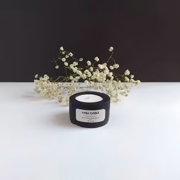 شمع بتنی مشکی