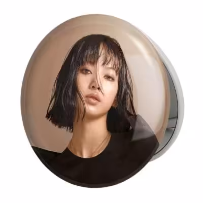 آینه جیبی خندالو طرح لیسا بلک پینک Black Pink مدل تاشو کد 14301