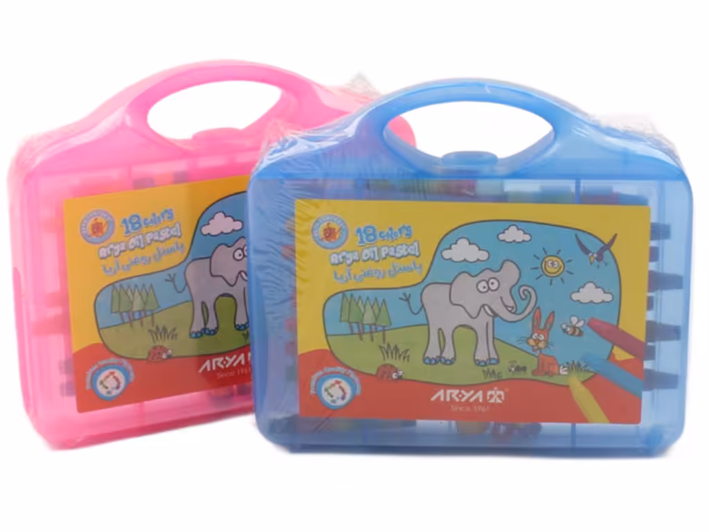 پاستل روغنی 18 رنگ آریا