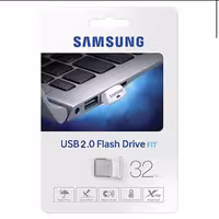 فلش 32 گیگ samsung مدل Fit گارانتی تعویض مادام العمر