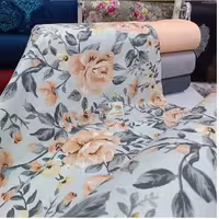 پارچه روتختی کتان نخ برند فیلور طرح و السا مناسب برای سرویس خواب و روتختی و تشک 