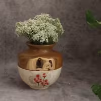 گلدان چوب و سفال.