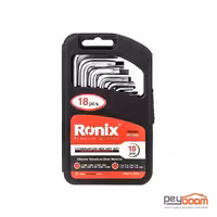 مجموعه 18 عددی آچار آلن و ستاره ای رونیکس مدل RH-2051