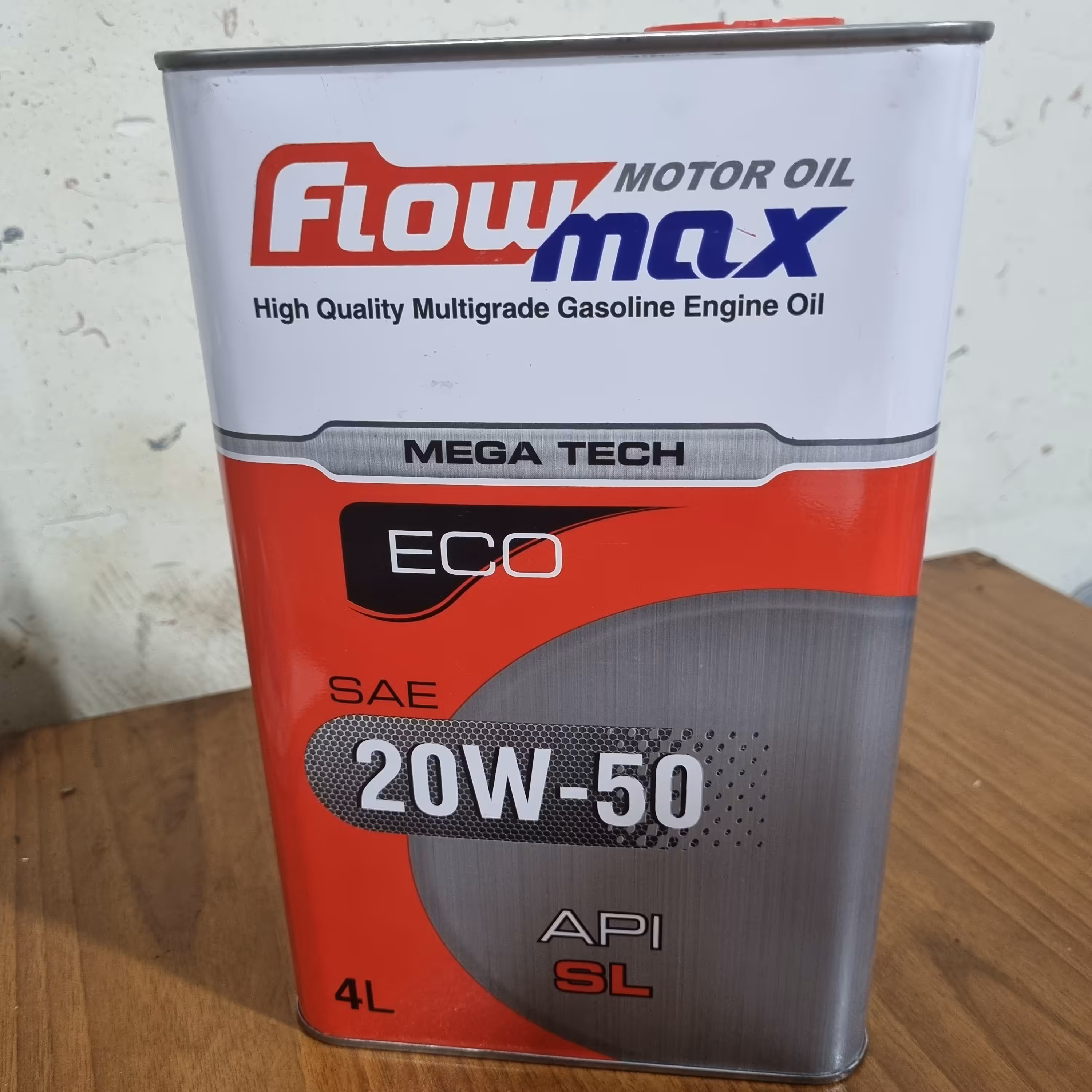 روغن موتور فلو مکس مدل 20w-50 محتوی 4 لیتر با کیفیت SL