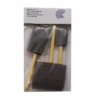 ابزار سفالگری به گز مدل تامپون سر تخت مجموعه 3 عددی