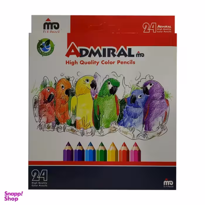 مداد رنگی 24 رنگ آدمیرال مدل Bird