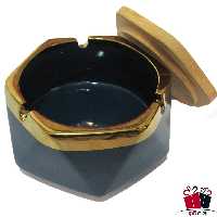 زیرسیگاری سرامیکی رنگی درب دار مدل SW21(رنگ سفید موجود است)