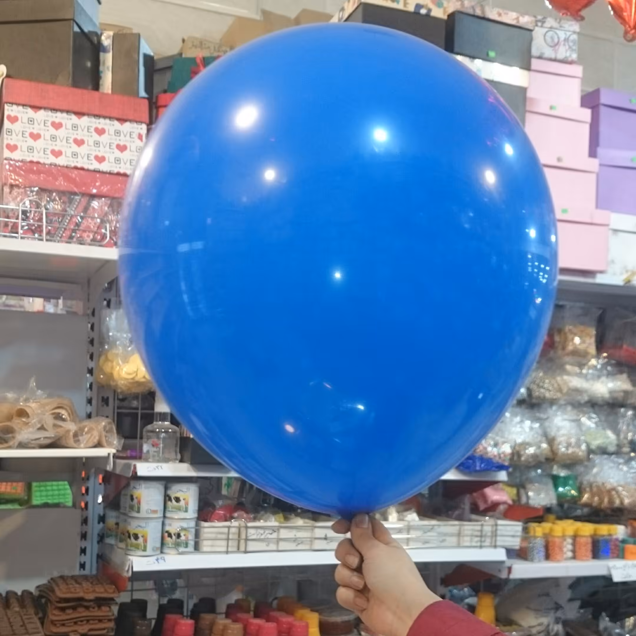 بادکنک آبی تیره سایز بزرگ  18  اینچ 