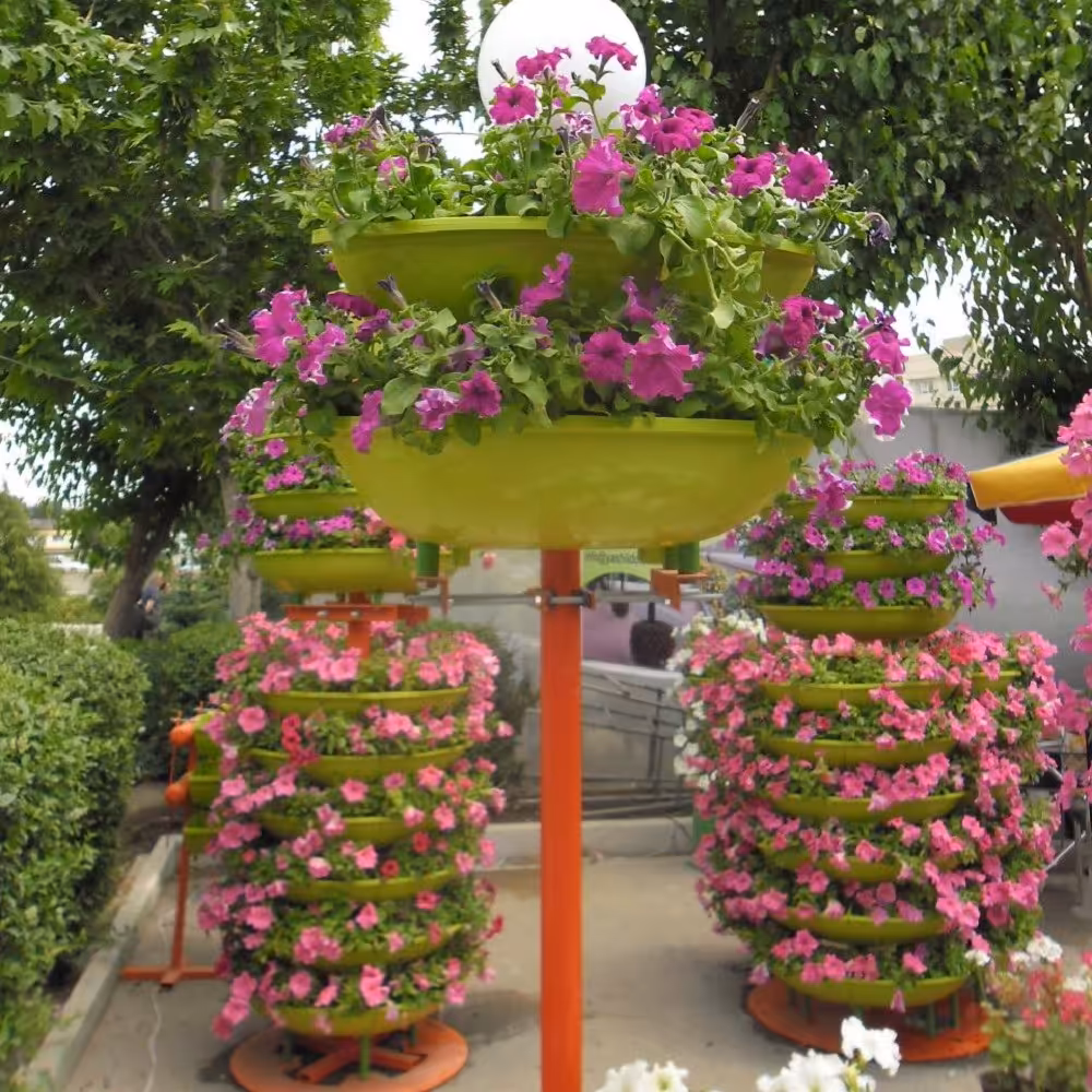 فلاورباکس پایه ستون هیلدا گلدان طبقاتی پایه چراغ مدل S-2