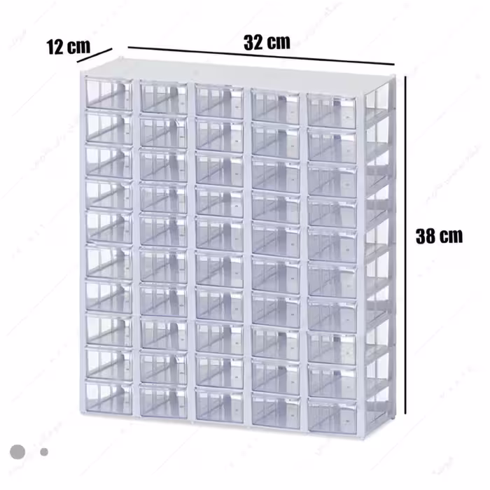 فایل شفاف 15 خانه بزرگ 350 گرمی ،50 خانه کشو کوچک