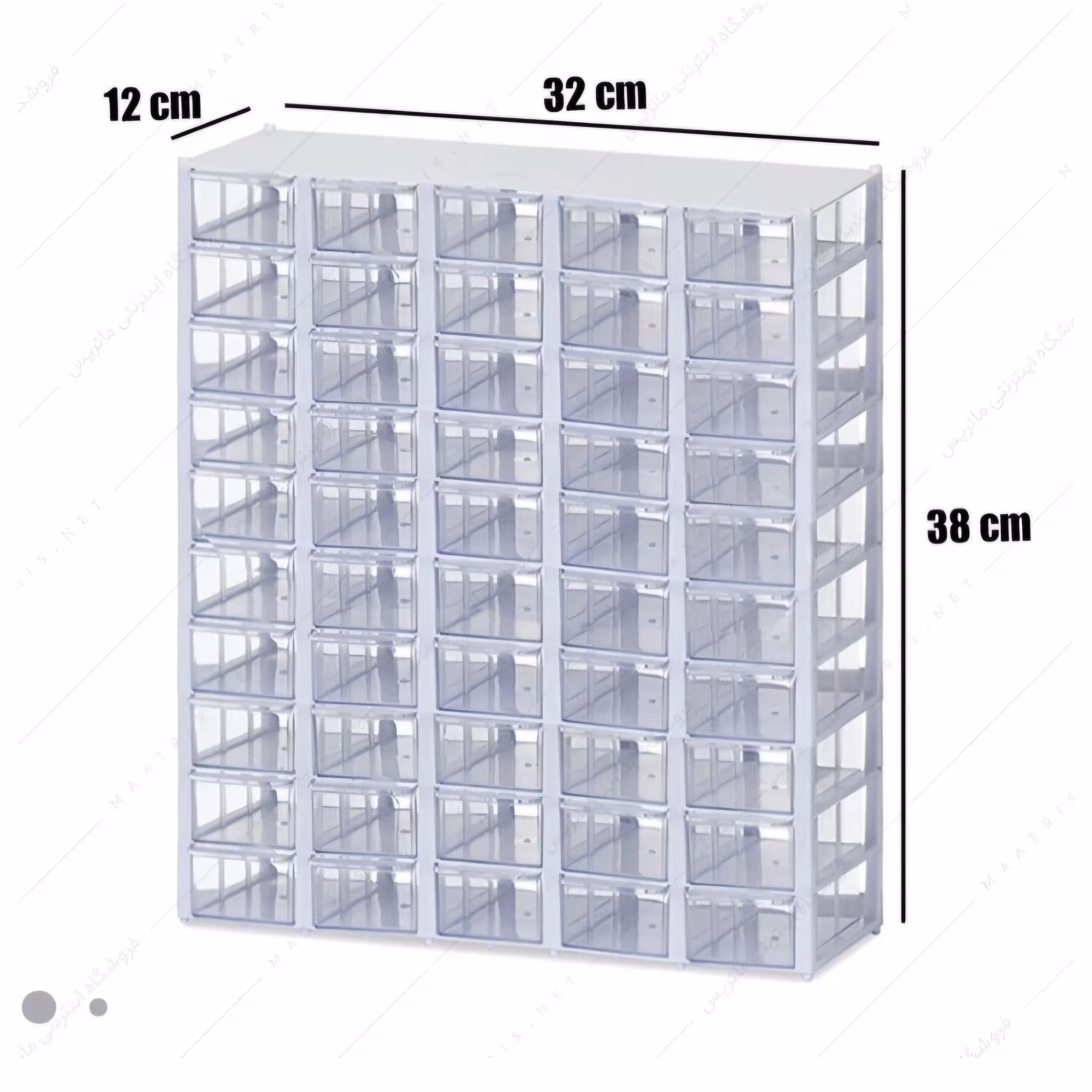 فایل شفاف 15 خانه بزرگ 350 گرمی ،50 خانه کشو کوچک