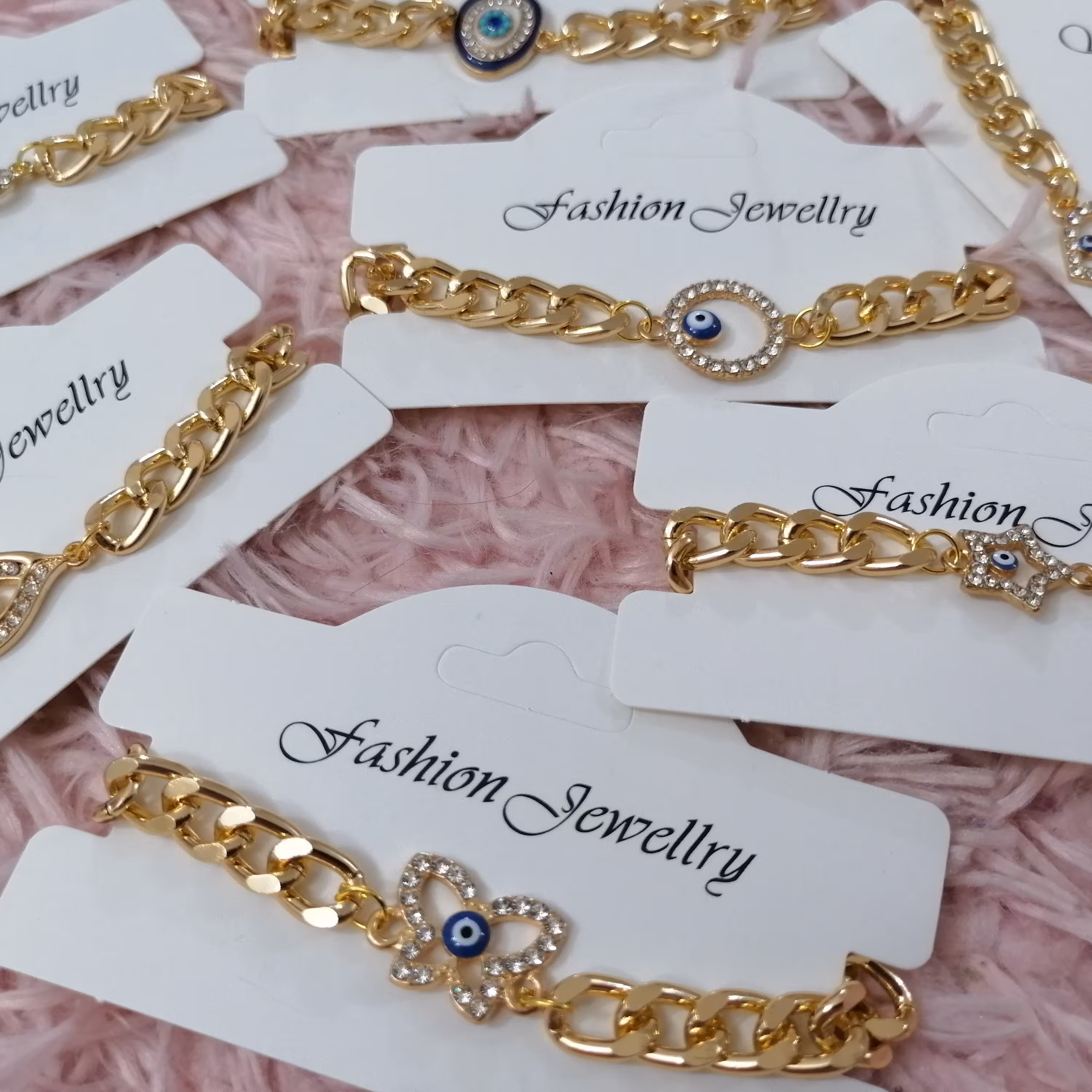 دستبند  کارتیر چشم زخم پک 10 عددی