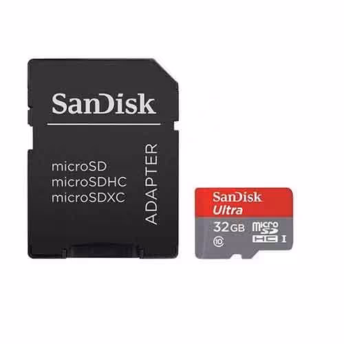 کارت حافظه microSDHC سن دیسک مدل Ultra کلاس 10 با آداپتور