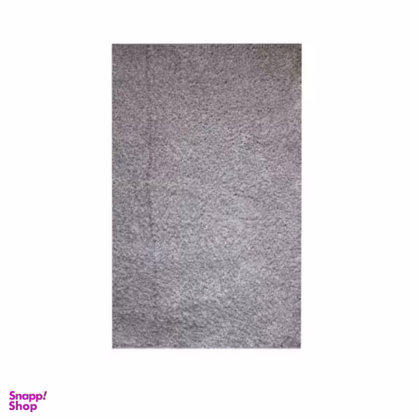 فرش ماشینی مدل شگی فلوکاتی زمینه طوسی