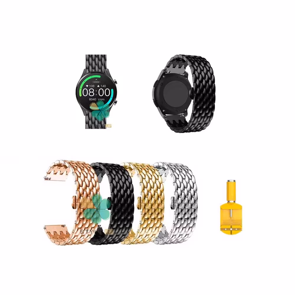 بند ساعت شیائومی Xiaomi IMILAB W12 مدل فلزی طرح دراگون