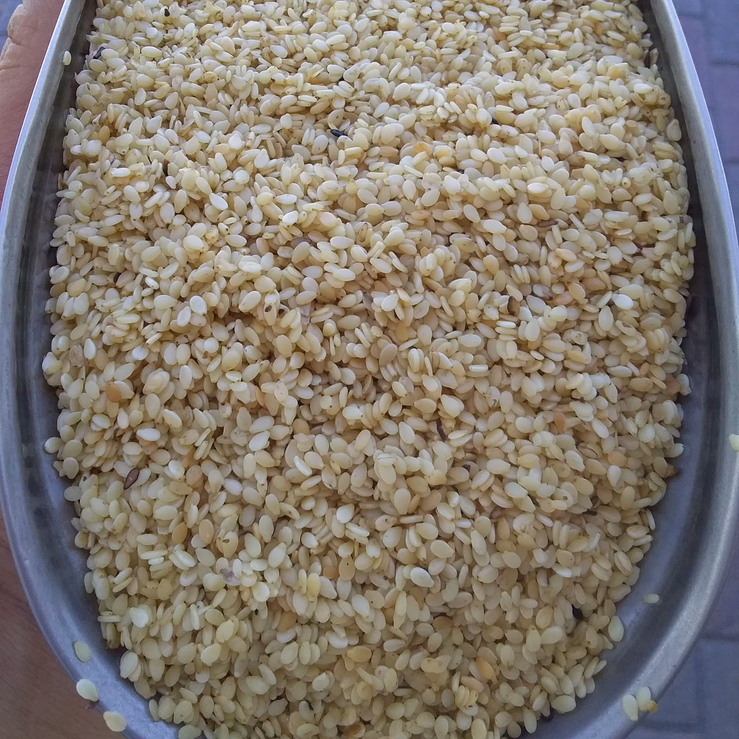 کنجد سفید چرب ایرانی صد گرم 