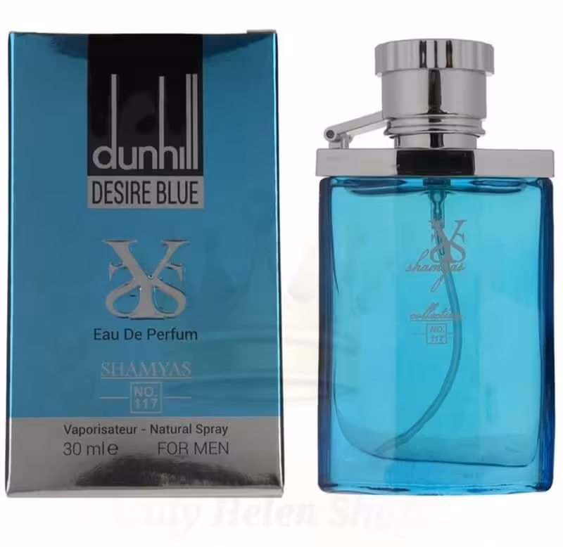 ادو پرفیوم مینیاتوری مردانه شمیاس مدل دانهیل آبی-دیزایر بلو (Dunhill Desire Blue) حجم 30