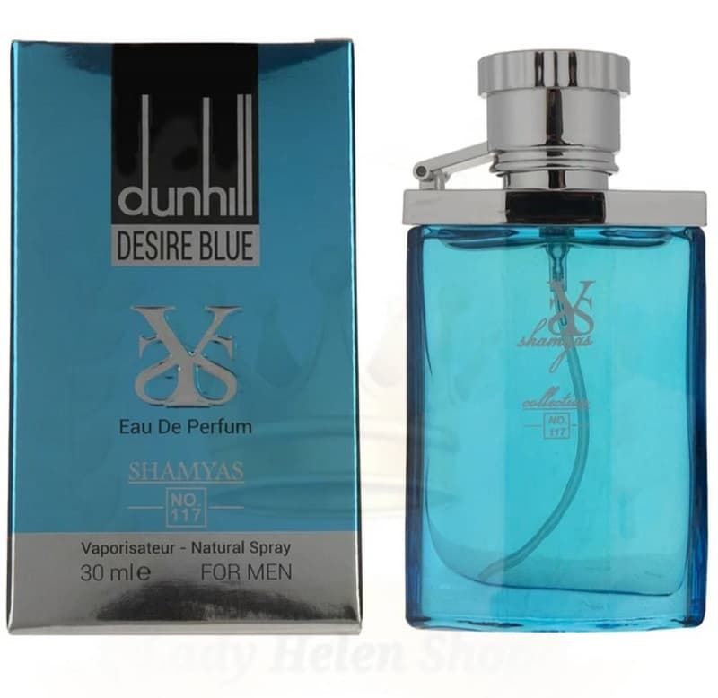 ادو پرفیوم مینیاتوری مردانه شمیاس مدل دانهیل آبی-دیزایر بلو (Dunhill Desire Blue) حجم 30
