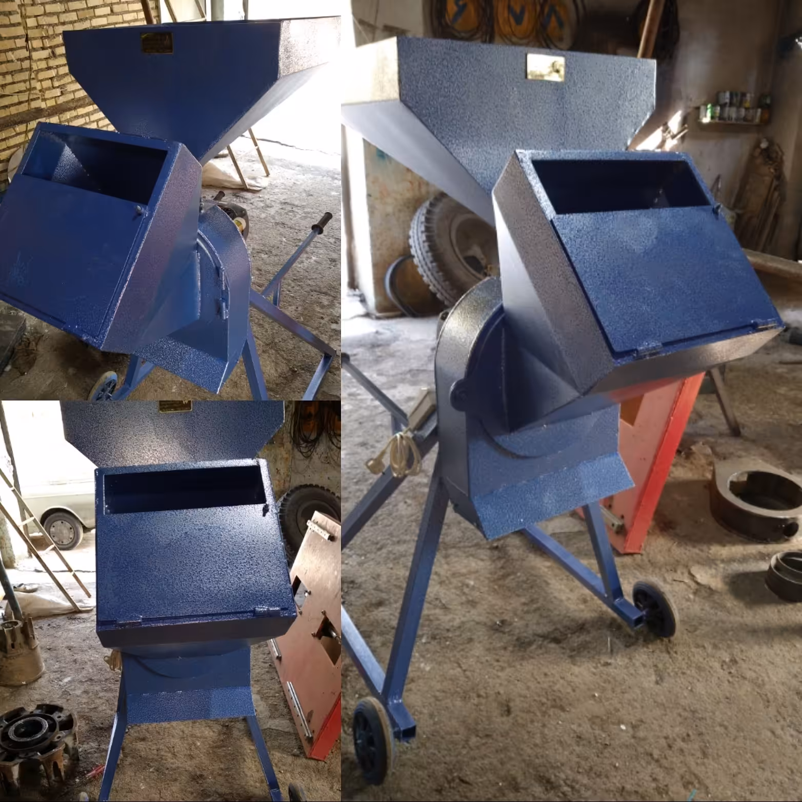 دو کاره آسیاب و علوفه خردکن دواسب تکفاز